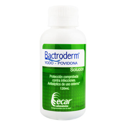 BACTRODERM Yodopovidona Solución 120mL - Drogueria Calle 5ta Precio en Rebaja