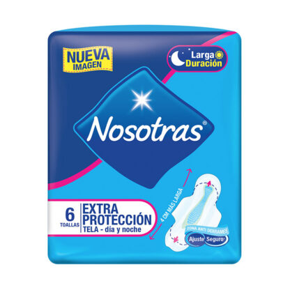 Toalla NOSOTRAS Extra Proteccion Dia y Noche 6Unds - Drogueria Calle 5ta Precio en Rebaja
