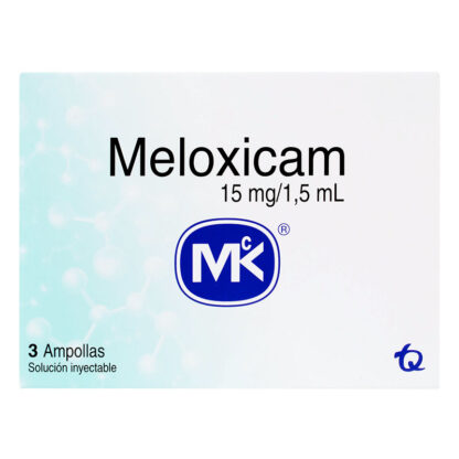 MELOXICAM 15mg 3 Ampollas MK - Drogueria Calle 5ta Precio en Rebaja