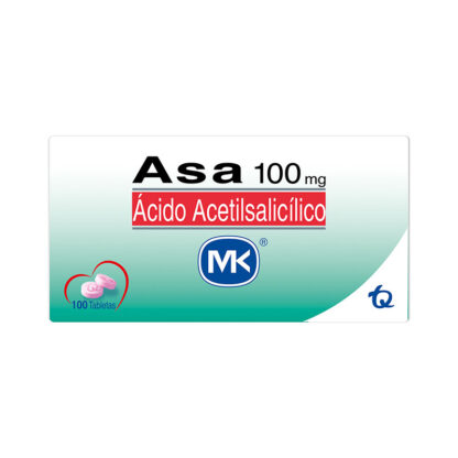 ASA 100mg 100 Tabletas MK - Drogueria Calle 5ta Precio en Rebaja