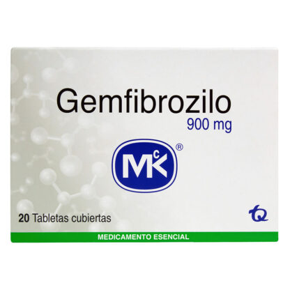 GEMFIBROZILO 900mg 20 Tabletas MK - Drogueria Calle 5ta Precio en Rebaja