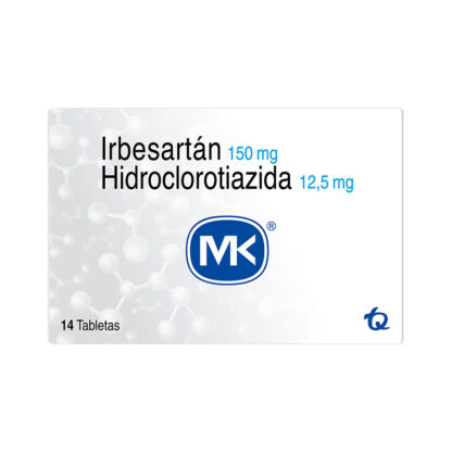 Irbesartan Hct 150+12.5mg 14 Tabletas MK - Drogueria Calle 5ta Precio en Rebaja