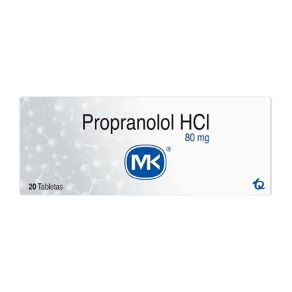 PROPANOLOL 80mg 20 Tabletas MK - Drogueria Calle 5ta Precio en Rebaja