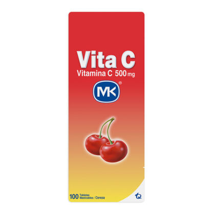 Vitamina C 500mg Cereza 100 Tabletas MK - Drogueria Calle 5ta Precio en Rebaja