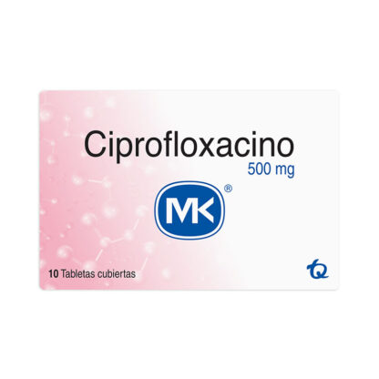 Ciprofloxacina 500mg 10 Tabletas MK - Drogueria Calle 5ta Precio en Rebaja