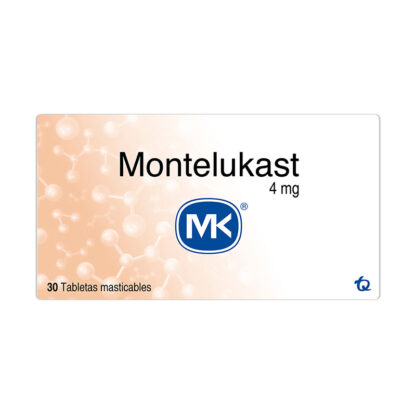 MONTELUKAST 4mg 30 Tabletas MK - Drogueria Calle 5ta Precio en Rebaja