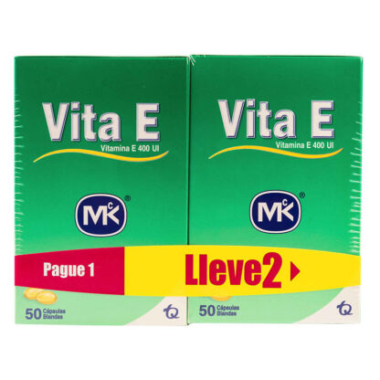 Vitamina E 400 U.I.50 CAPS MK PG1.LL2 - Drogueria Calle 5ta Precio en Rebaja