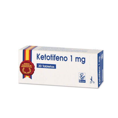 KETOTIFENO 1mg 30 Tabletas Rc - Drogueria Calle 5ta Precio en Rebaja