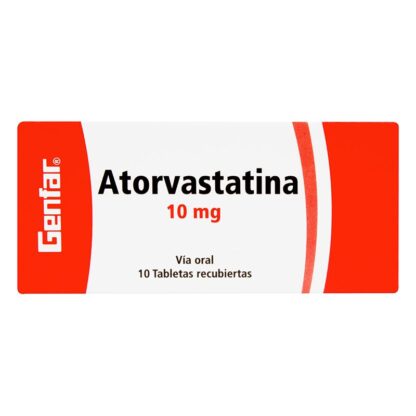 ATORVASTATINA 10mg 10 Tabletas GF - Drogueria Calle 5ta Precio en Rebaja