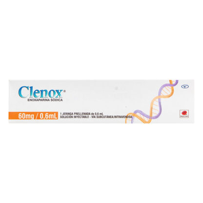 CLENOX 60mg 1 Jeringa Prellenada - Drogueria Calle 5ta Precio en Rebaja