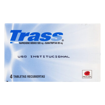 TRASS 500/85mg 4 Tabletas - Drogueria Calle 5ta Precio en Rebaja