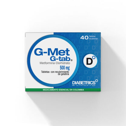 G MET TABS 500mg 40 Tabletas - Drogueria Calle 5ta Precio en Rebaja