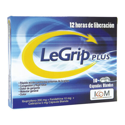 Legrip Plus 100 Cápsulas Blan ICOM - Drogueria Calle 5ta Precio en Rebaja