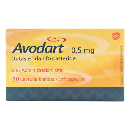 Avodart 0.5mg 30 Cápsulas - Drogueria Calle 5ta Precio en Rebaja