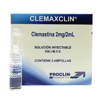 CLEMAXCLIN 2mg/2mL Solución INY. 5 Ampollas - Drogueria Calle 5ta Precio en Rebaja