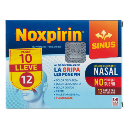 NOXPIRIN Sinus 12 Tabletas Pag 10 Lle 12 - Drogueria Calle 5ta Precio en Rebaja
