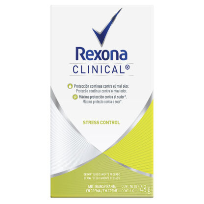 Desodorante REXONA Clinical Stress Control 48gr - Drogueria Calle 5ta Precio en Rebaja