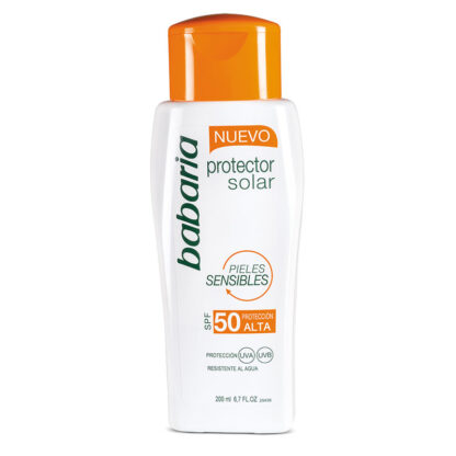 Protector Solar BABARIA Piel SEN FPS50 200mL LB - Drogueria Calle 5ta Precio en Rebaja