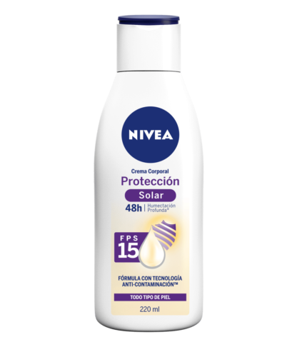 Crema Corporal NIVEA Protector Solar Fps15 220mL - Drogueria Calle 5ta Precio en Rebaja