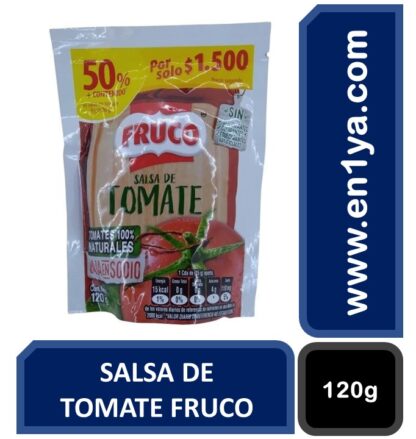 Salsa de Tomate Fruco 120gr - Drogueria Calle 5ta Precio en Rebaja