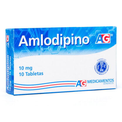 AMLODIPINO 10mg 10 Tabletas AG - Drogueria Calle 5ta Precio en Rebaja