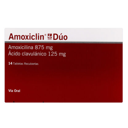 Amoxiclin DUO 875mg/125mg 14 Tabletas Rec - Drogueria Calle 5ta Precio en Rebaja