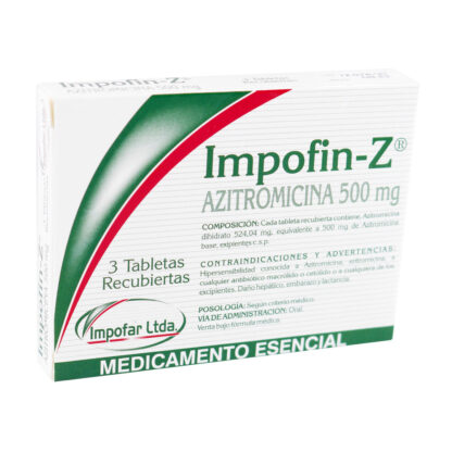 Impofin-2 500mg 3 Tabletas Impofar - Drogueria Calle 5ta Precio en Rebaja