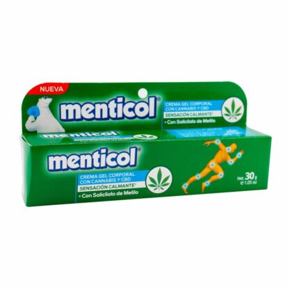 Crema Gel Corporal MENTICOL Cannabis 30gr - Drogueria Calle 5ta Precio en Rebaja