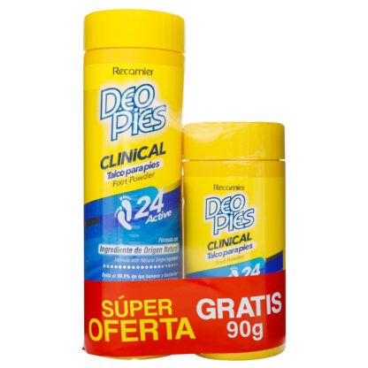 Deo Pies Talco 150gr + Deo Pies 90gr. - Drogueria Calle 5ta Precio en Rebaja