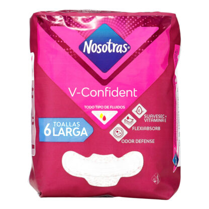 Toalla NOSOTRAS V-confident Larga 6 Unds - Drogueria Calle 5ta Precio en Rebaja