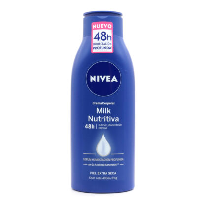 Crema NIVEA Body Milk Nutriti (almend)400mL - Drogueria Calle 5ta Precio en Rebaja