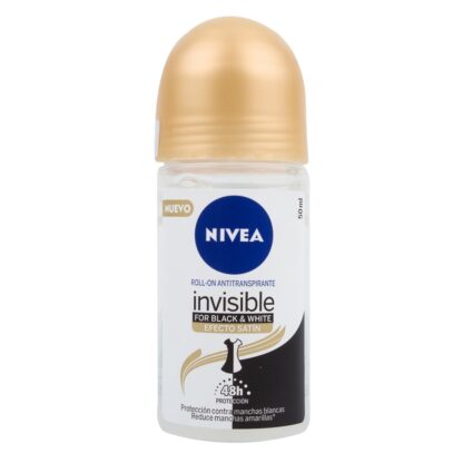 NIVEA Rollon BLACK&WHITE EFE.SATIN 50mL M - Drogueria Calle 5ta Precio en Rebaja