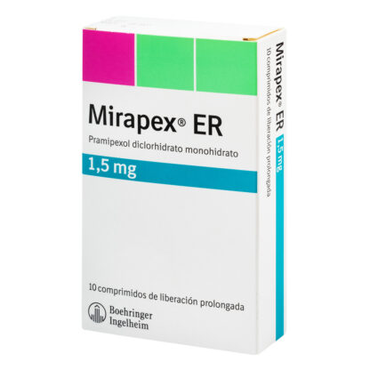 Mirapex Er 1.5mg 10 Tab - Drogueria Calle 5ta Precio en Rebaja