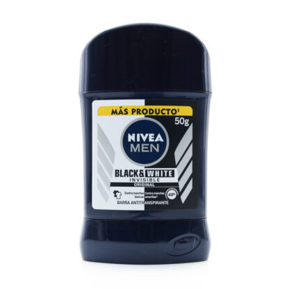 Desodorante NIVEA Barra Invisible Black Whi.50gr H - Drogueria Calle 5ta Precio en Rebaja