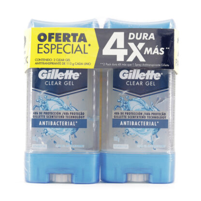 2 Desodorante GILLETTE Clear Gel Protant 113pack - Drogueria Calle 5ta Precio en Rebaja