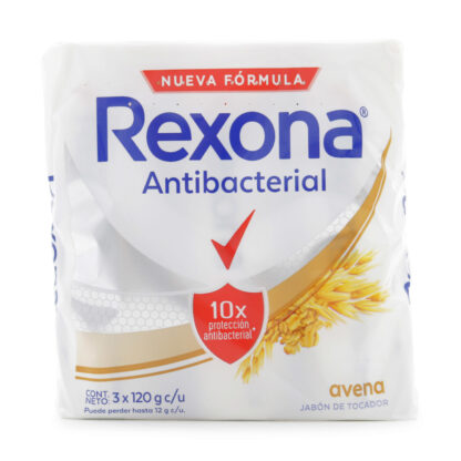 Jabones REXONA Antibacterial Avena 120gr - Drogueria Calle 5ta Precio en Rebaja