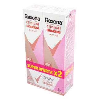 2 Desodorante REXONA Aerosol Clinical Classsic Expert 91gr M