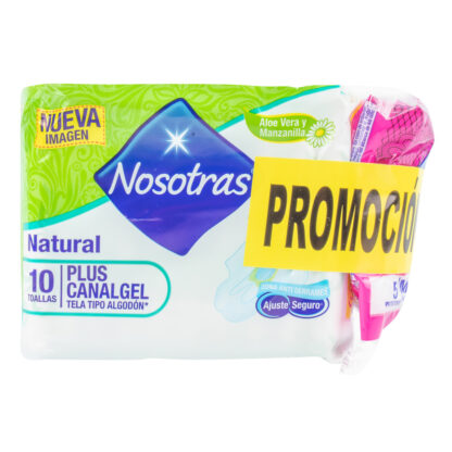 Toallas NOSOTRAS PLUS CANALGEL 10UND+5 MULTI - Drogueria Calle 5ta Precio en Rebaja