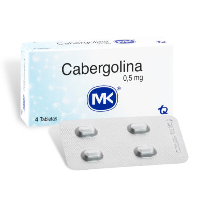 Cabergolina 0.5mg 4 Tabletas Mk