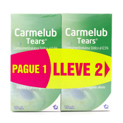 Carmelub Tears Fco 15mL X 2Unds - Drogueria Calle 5ta Precio en Rebaja