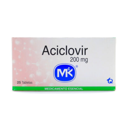 Aciclovir 200mg 25 Tabletas MK - Drogueria Calle 5ta Precio en Rebaja