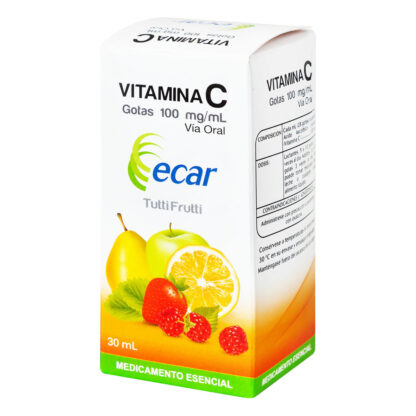 Vitamina C Gotas 100mg 30mL Ec - Drogueria Calle 5ta Precio en Rebaja