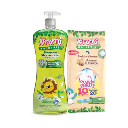 Shampoo ARRURRU Manzanilla 800mL.+Toallas 10Unds - Drogueria Calle 5ta Precio en Rebaja