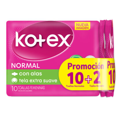 Toalla KOTEX Normal Tela Prom 10+2 Toa - Drogueria Calle 5ta Precio en Rebaja