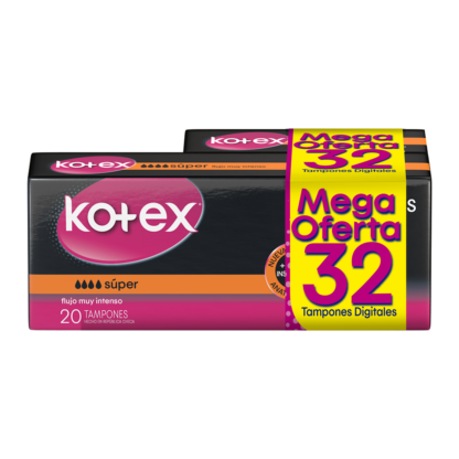 Tampones KOTEX Evolution Digital Super 20Unds+12 M.o - Drogueria Calle 5ta Precio en Rebaja