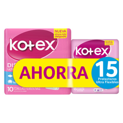 Toallas KOTEX ULTRA Tela 10Unds 15 KISS - Drogueria Calle 5ta Precio en Rebaja