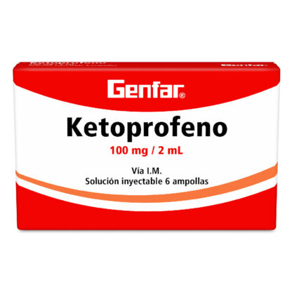 Ketoprofeno 100mg 6 Amp GF - Drogueria Calle 5ta Precio en Rebaja