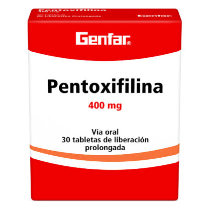 Pentoxifilina 400mg 30 Tabletas GF - Drogueria Calle 5ta Precio en Rebaja