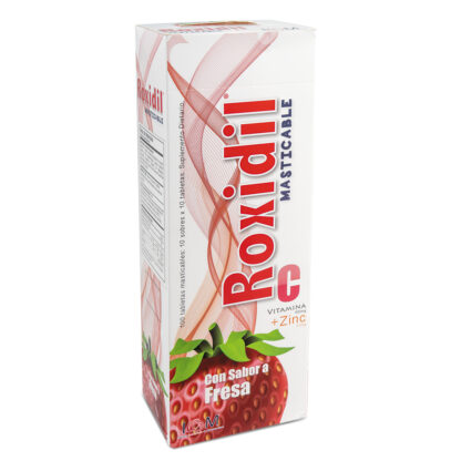 Roxidil Vitamina C Masticlable Fresa 500mg 100Tabs - Drogueria Calle 5ta Precio en Rebaja