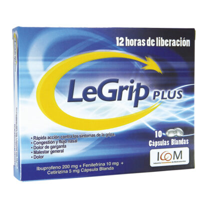 LEGRIP PLUS 10 Cápsulas Blandas - Drogueria Calle 5ta Precio en Rebaja